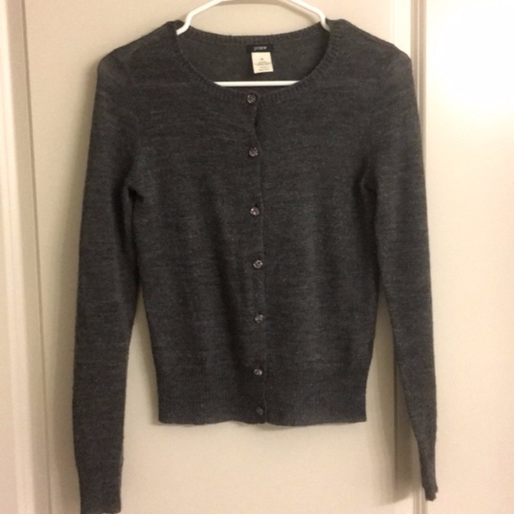 New J. Crew Crystal Jeweled button Down Cardigan Sweater XS NWOT